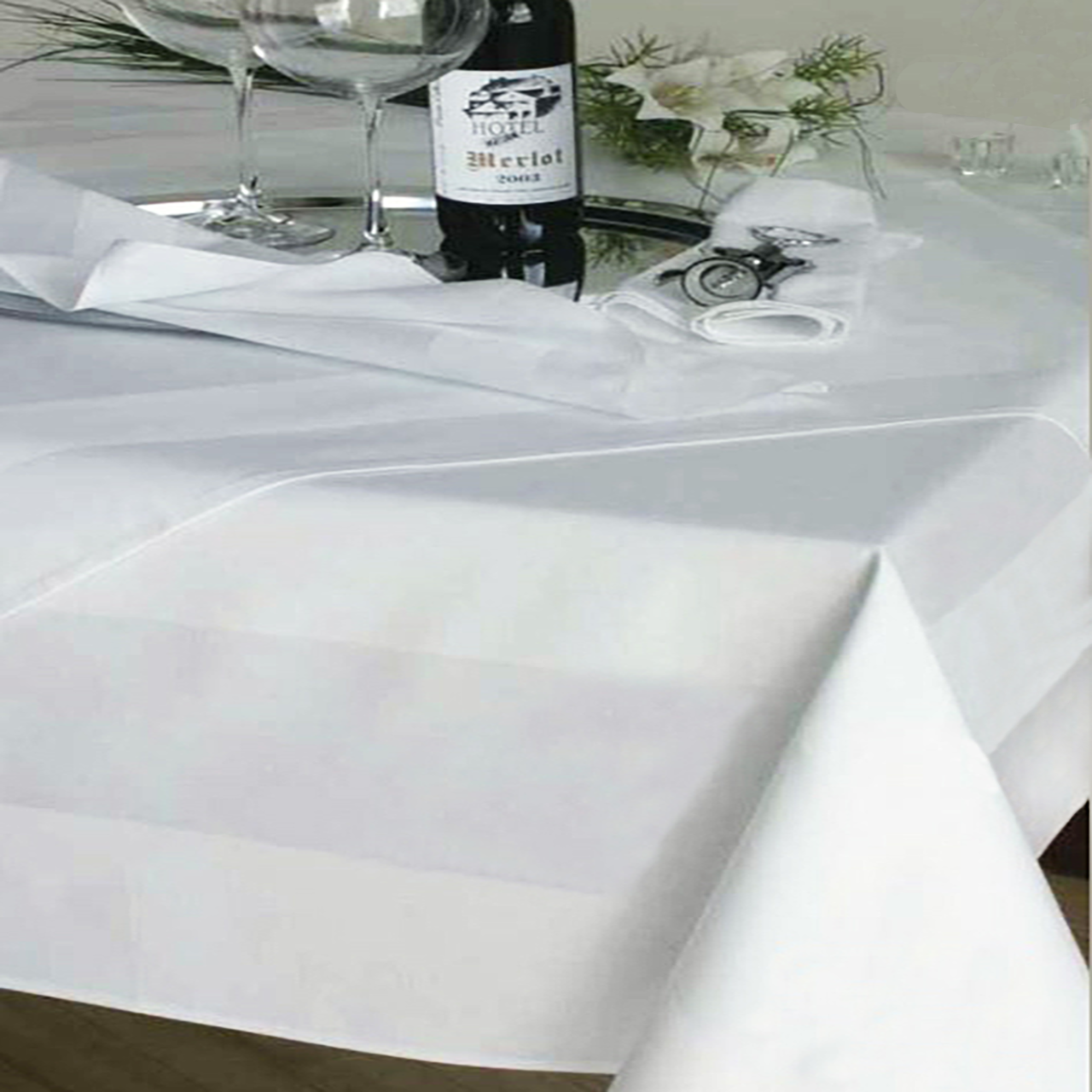 Gastro-Tischdecken-Atlaskante-weiss Gastro-Tischdecken-Atlaskante-weiss