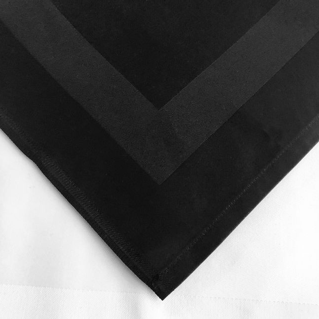 Gastro-Stoffserviette schwarz Gastronomie-Stoffserviette schwarz