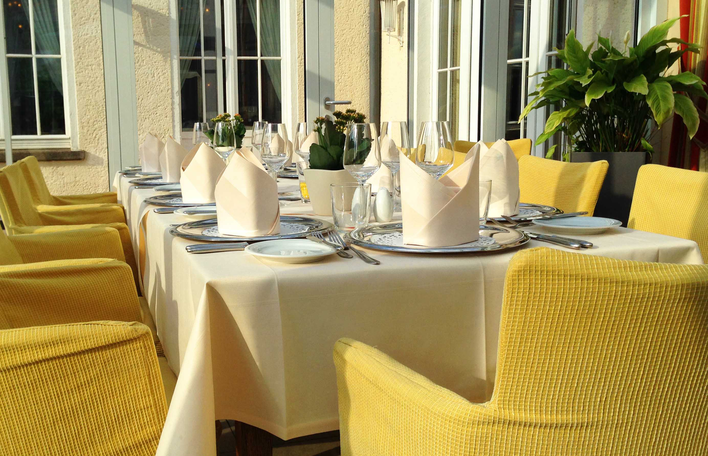 Gastronomie-Tischläufer UNI weiß korbgeflecht 40x130
