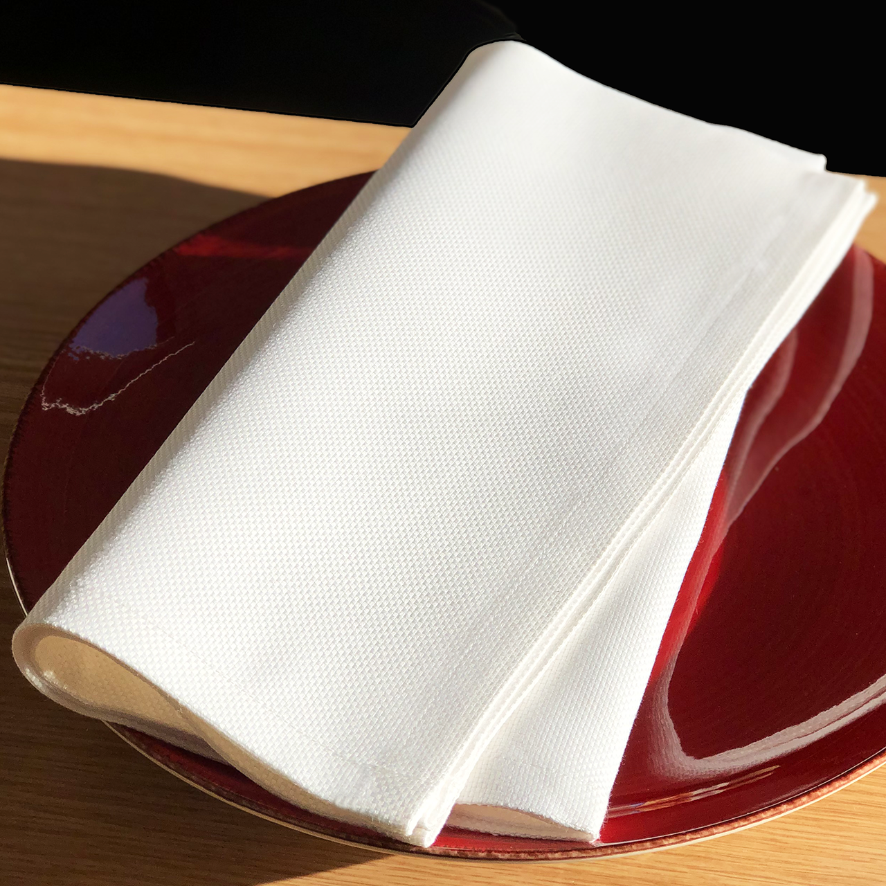 Gastro-Servietten-uni-weiss-korbgeflecht Gastro-Servietten-uni-weiss-korbgeflecht