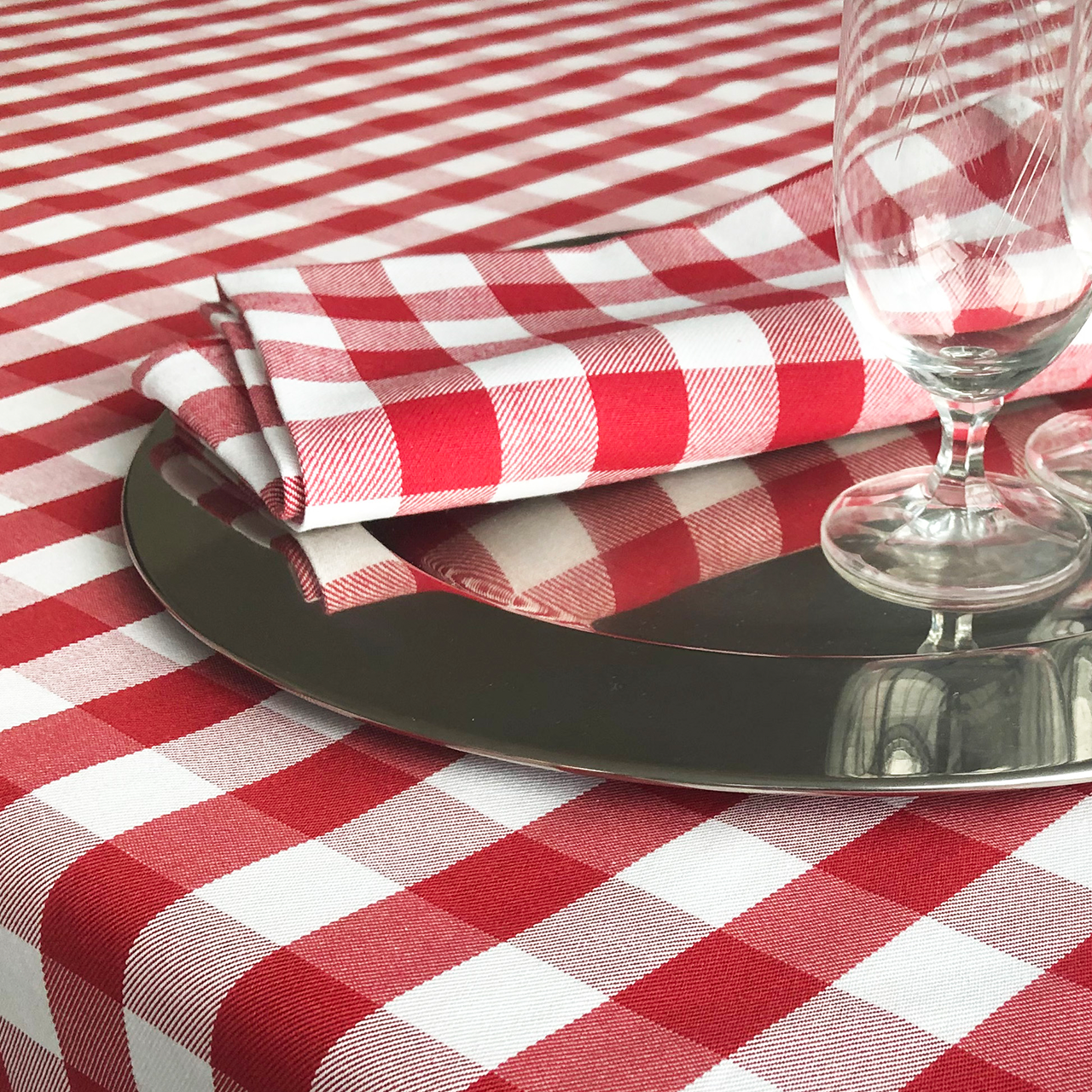 Gastro-Serviette rot-weiß kariert Gastro-Serviette rot-weiß kariert