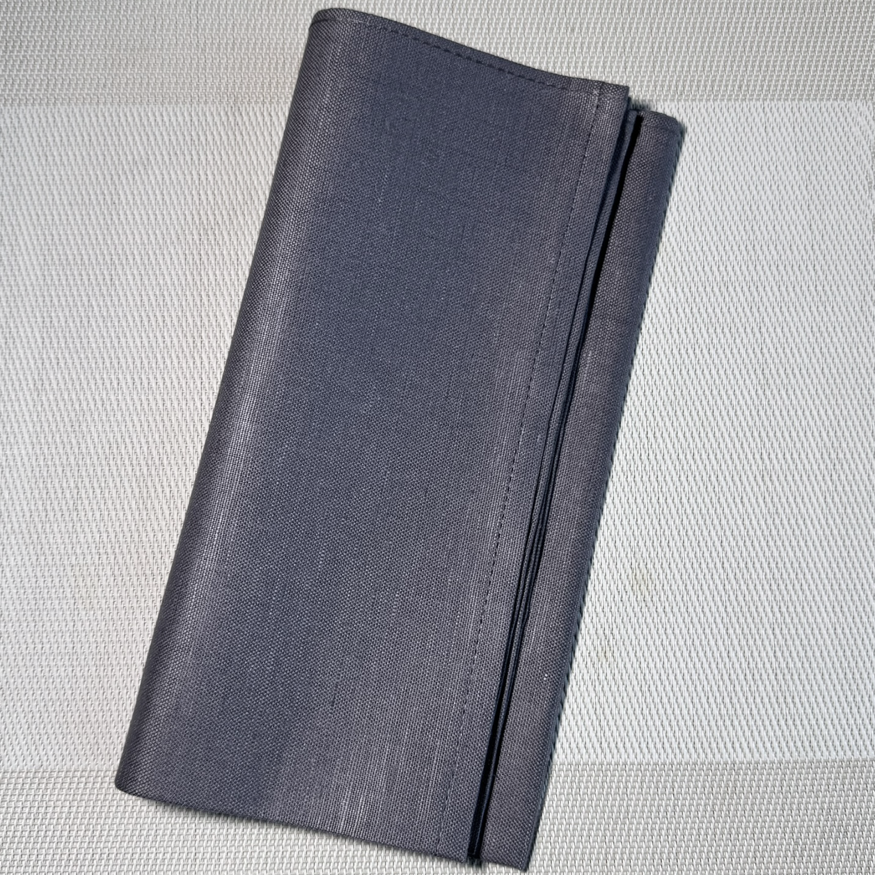 Halbleinen-Serviette, grau, ohne Muster 50x50 Halbleinen-Serviette, grau, ohne Muster 50x50