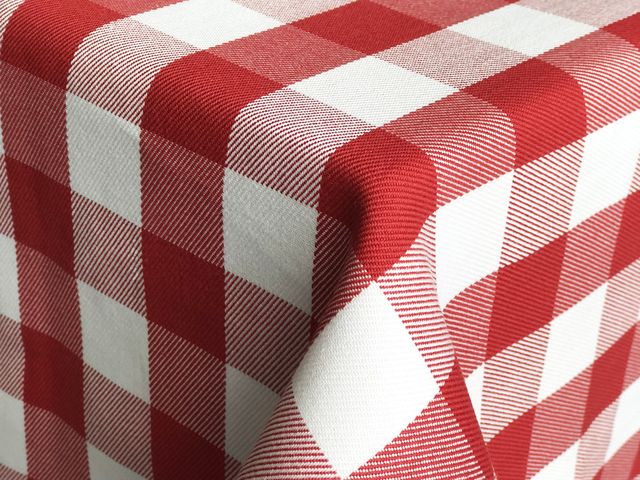 Karierte Gastro-Tischdecken rot-weiß
