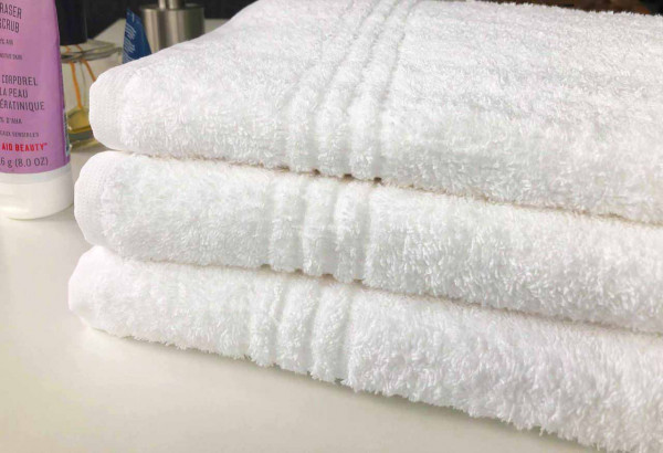 Hotel towel Ambassador, terry toweling, white, 50x100 cm